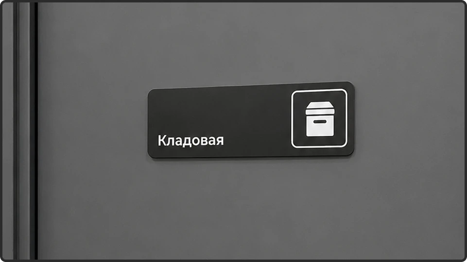 Табличка «Кладовая»