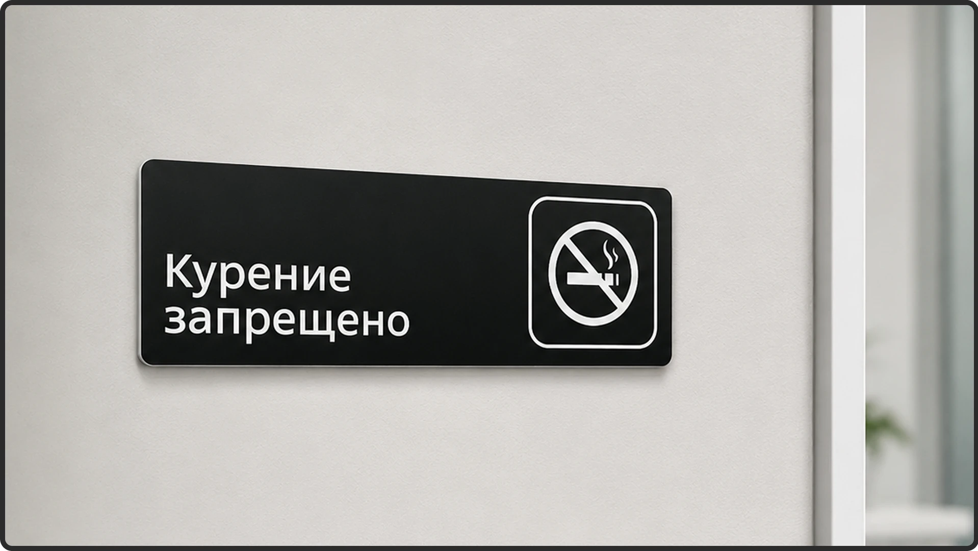 Табличка «Курение запрещено»